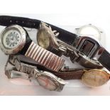 Box of mixed wristwatches including mechanical