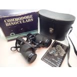 Boxed cased Commodore zoom binoculars 6-14 x 32