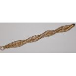 9ct gold bracelet L: 18 cm 7.