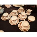 Royal Stafford twenty piece tea set in the Richmond pattern