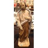 Plaster standing figure of Jesus H: 60 cm