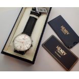 Gents Henry of London wristwatch with three subsidiary dials CONDITION REPORT: This