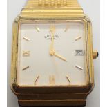 Gents Rotary gold plated wristwatch ( requires new battery )