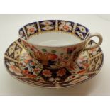 Large Royal Crown Derby Imari cup and saucer set