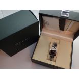 Stainless steel ladies Gucci wristwatch serial no 0020356 with original boxes and papers