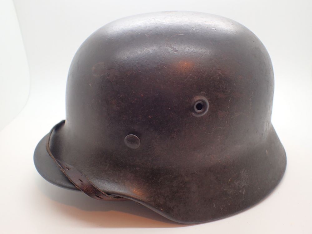 WWII German Third Reich SS helmet with single decal