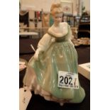 Two Royal Doulton lady figurines Best Wishes HN3971 and Fair Lady HN2193