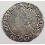 1574 Queen Elizabeth hammered shilling