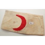 WWII Turkish red crescent armband