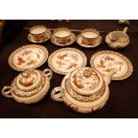 Twelve piece Oriental tea set CONDITION REPORT: No damages or repairs.