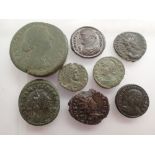 Eight Roman coins CONDITION REPORT: Good condition