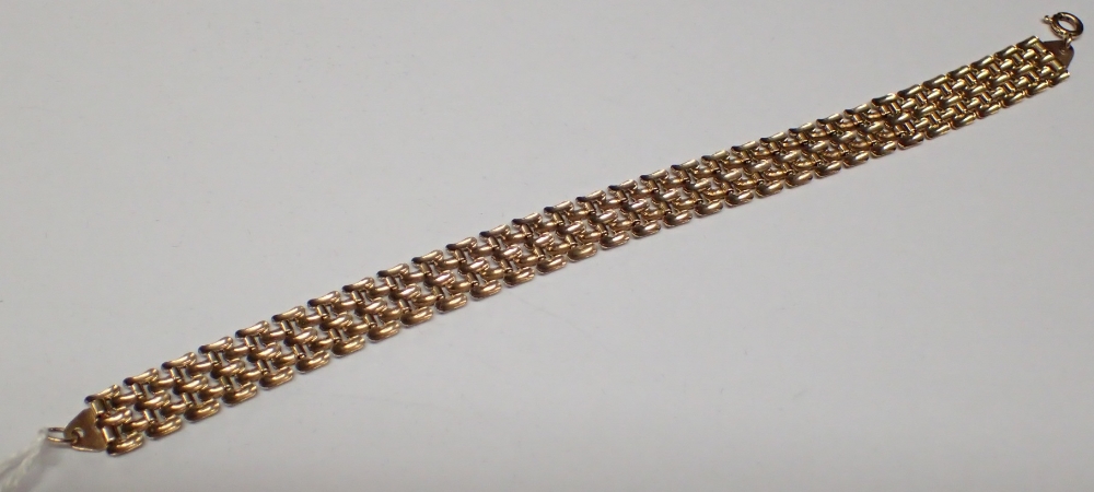 9ct gold bracelet L: 18 cm 6.