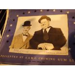 Laurel and Hardy signatures on an ABC film stars book believed genuine but no provenance
