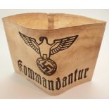 WWII German Kommandantur armband