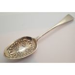 Victorian hallmarked silver dessert spoon