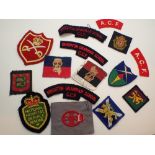 Quantity of mixed military badges