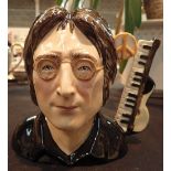 John Lennon limited edition Toby jug Bairstow Manor collectables H: 16 cm