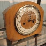 Smiths Art Deco mantel clock with key CONDITION REPORT: This item was working at