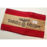 German WWII Third Reich armband Deutscher Volkssturm