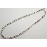 Sterling silver antique Albert chain with swivel clasp ( stamped on every link )