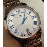 Gents Rotary date wristwatch with Roman numerals CONDITION REPORT: This item is