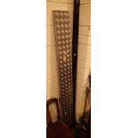 Five sheets of 200 x 22 aluminium chequer plate and two lengths of 2m angle irons