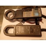 Two clamp metres one by RS components