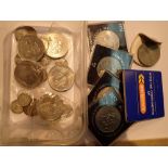 Mixed coins including some uncirculated