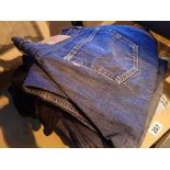 Six pairs of Levis denim jeans waist 32-34