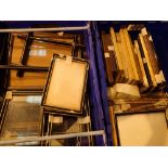 Box of Victorian and vintage picture photograph frames