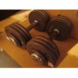 Pair of dumbells with weights