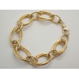 New old stock silver gold plated fancy bracelet RRP £170.