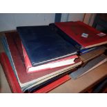 Collection of books marine shipping and other subjects to include stamp album and B M and Co 1873 -