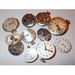 Ten mixed ladies wristwatch movements