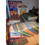 Quantity of vintage books including annuals and 25 Ladybird books