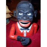 Reproduction cast metal Jolly Negro moneybox