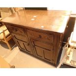 Mahogany sideboard with two upper drawers and two lower cupboards 97 x 51 x 85 cm