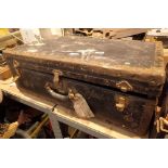 Retro trunk case with Canadian Pacific label