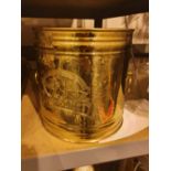 Brass Greenhalls advertising ice bucket