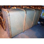 Antique bentwood travel trunk