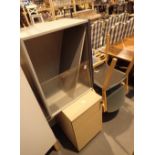 Veneered three drawer filing cabinet two contemporary bentwood office chairs a coffee table and