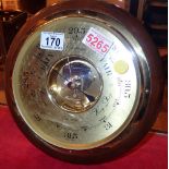 Modern brass barometer by William Widdop made in Germany