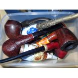 Collection of smoking pipes