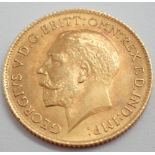 1914 half sovereign with George and Dragon verso