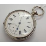 Fine silver cased key wind open face pocket watches ( see condition report ) CONDITION