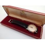 Boxed stainless steel Garrard wristwatch with ICI 1958 inscription