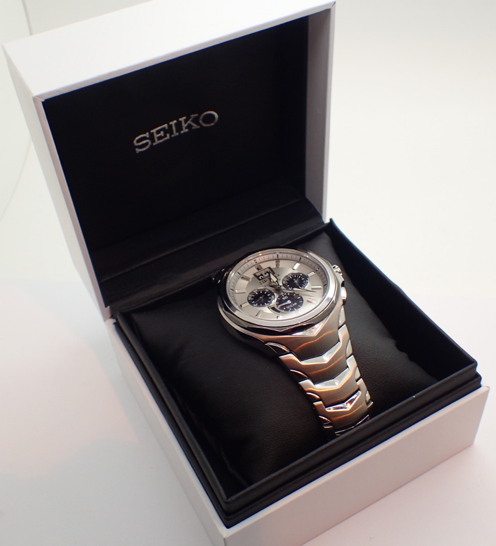 Gents Seiko Contoura chronograph wristwatch