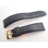 Omega leather wristwatch strap CONDITION REPORT: Strap is in worn condition.