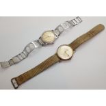 Two mechanical wristwatches Vertex and Hudson 21 jewels CONDITION REPORT: Vertex is
