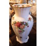 Royal Albert vase in the Old Country Ros